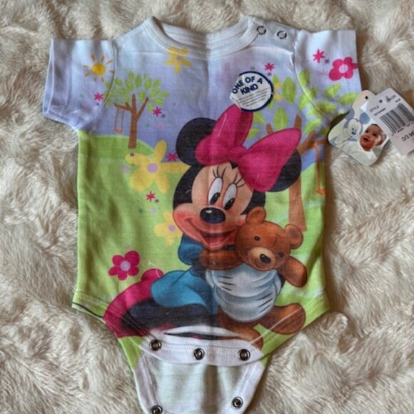 Disney Baby Onesie Minnie Mouse Size 0-3 Months NWT - Picture 4 of 11